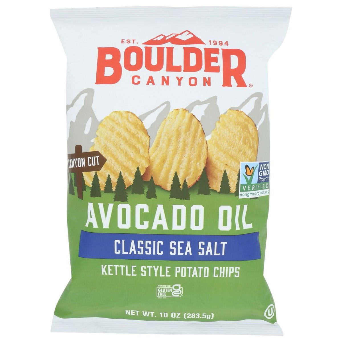 BOULDER CANYON: Avocado Oil Sea Salt Chip Kettle, 10 oz - Sunshine Co Op. - #tag1# - #tag2# - #tag3# - #tag4#