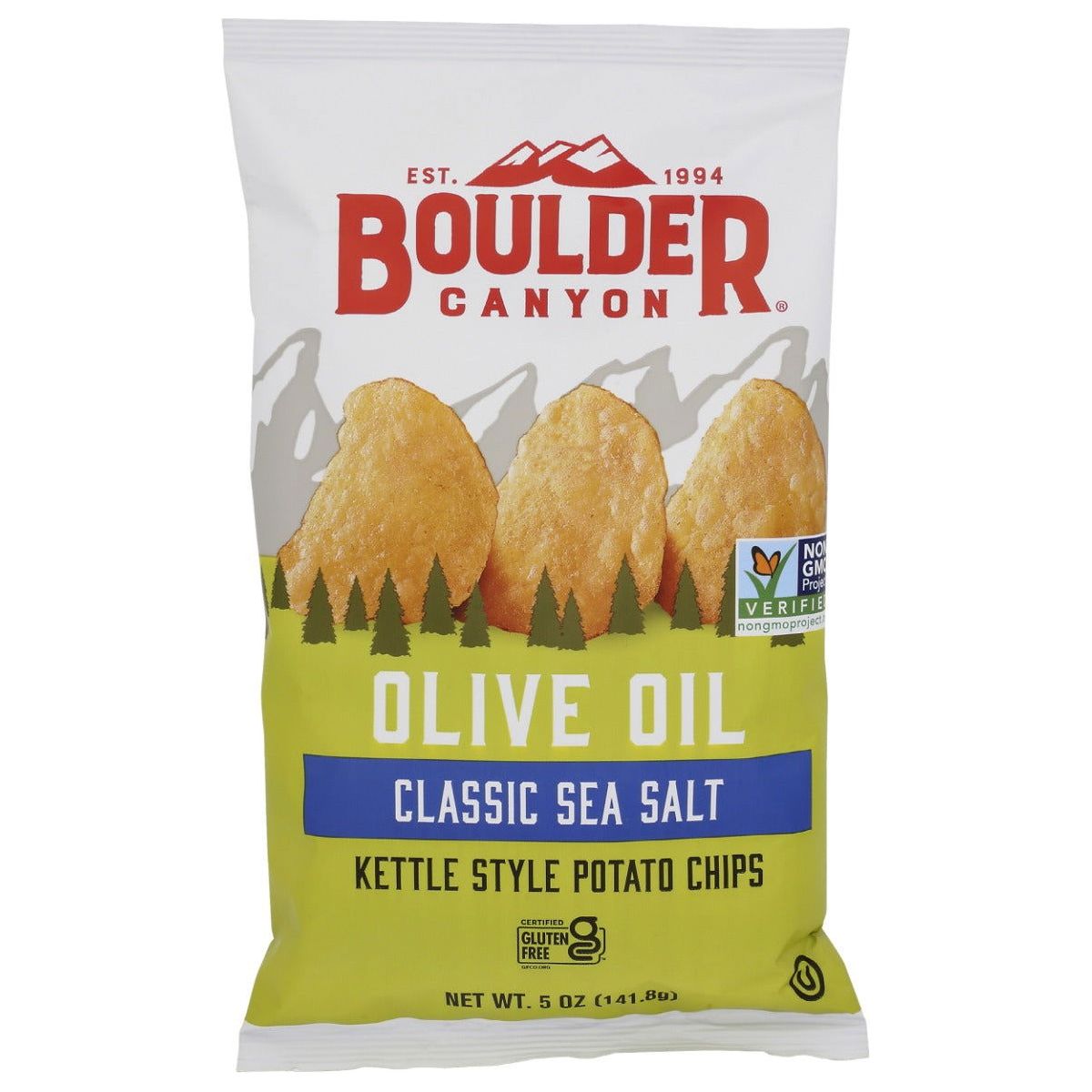 BOULDER CANYON: Olive Oil Classic Sea Salt Potato Chips, 5 oz - Sunshine Co Op. - #tag1# - #tag2# - #tag3# - #tag4#