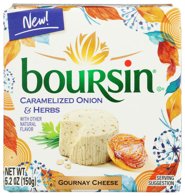 BOURSIN: Caramelized Onion And Herb Cheese, 5.2 oz - #tag1# - #tag2#