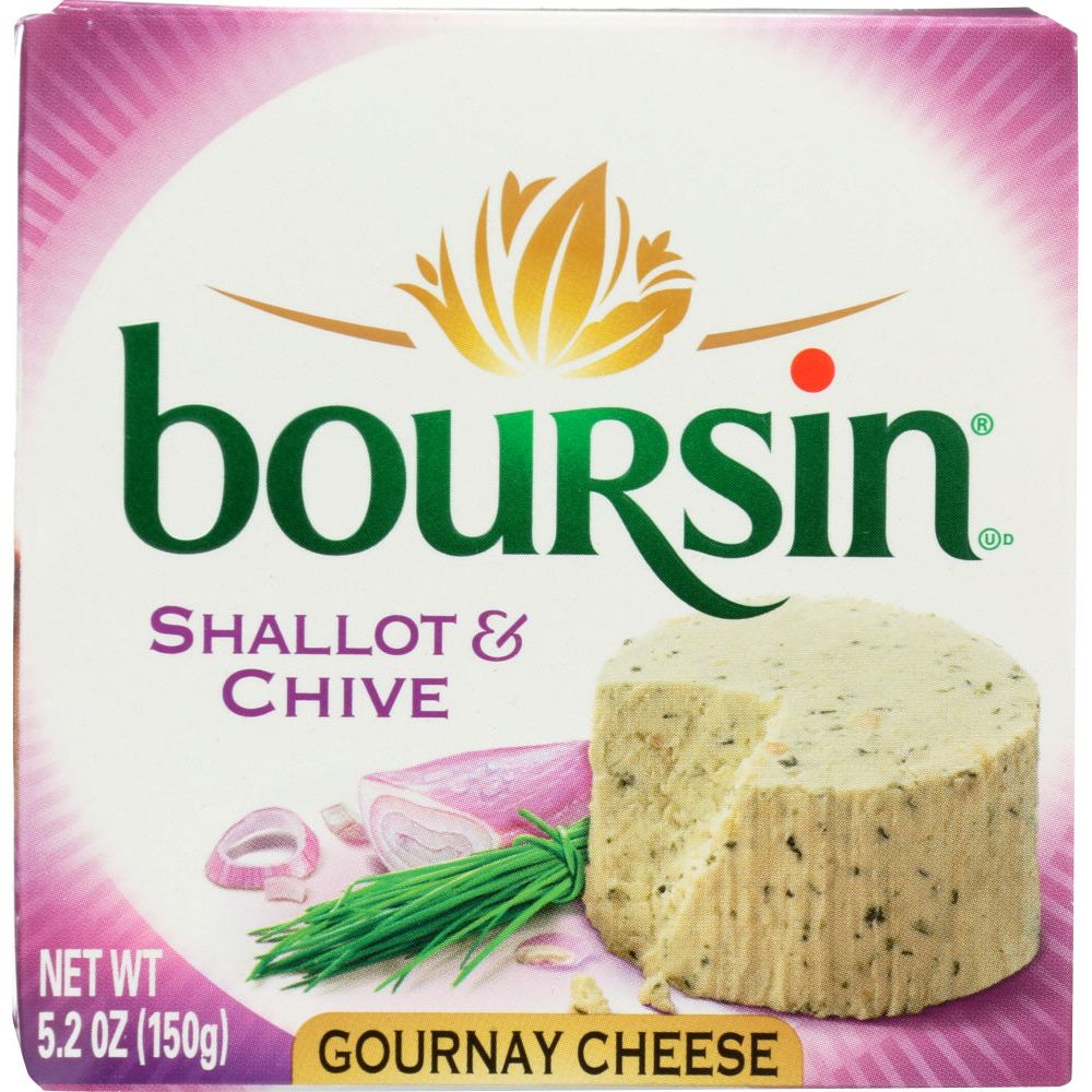 BOURSIN: Shallot & Chive Gournay Cheese, 5.2 oz - #tag1# - #tag2#