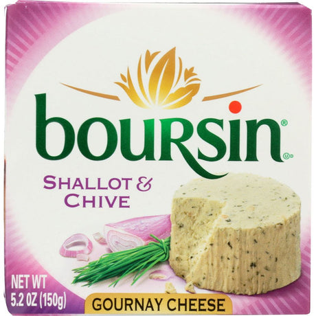 BOURSIN: Shallot & Chive Gournay Cheese, 5.2 oz - #tag1# - #tag2#