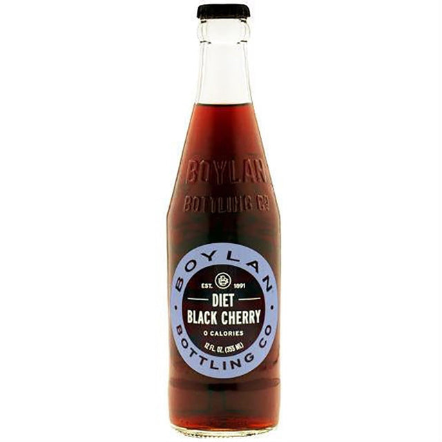 BOYLAN: Soda Diet Black Cherry, 12 oz - #tag1# - #tag2#