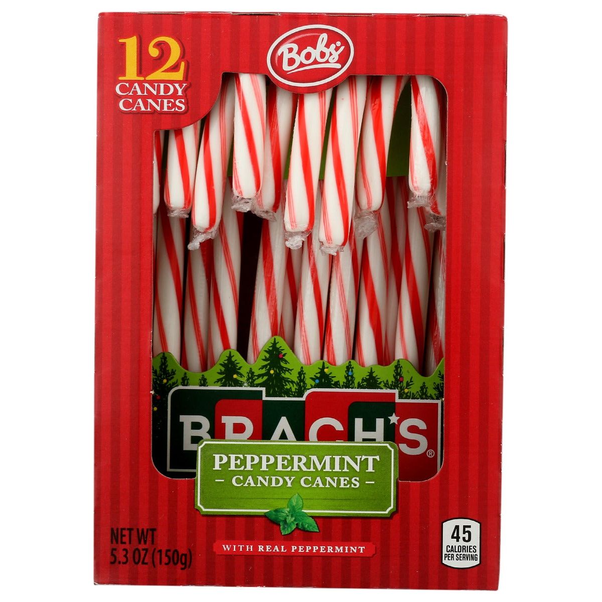 BRACHS: Bobs Red White Mint Canes, 5.3 oz - #tag1# - #tag2#