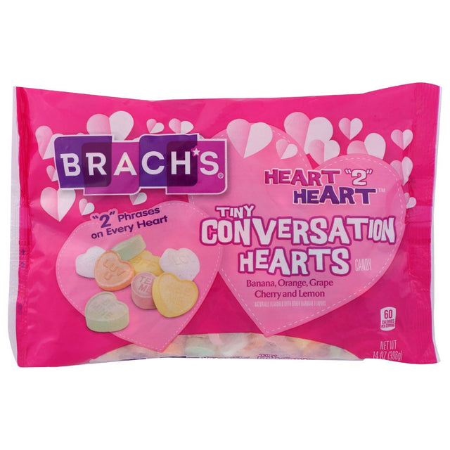 BRACHS: Tiny Conversation Hearts Candy, 14 oz - #tag1# - #tag2#