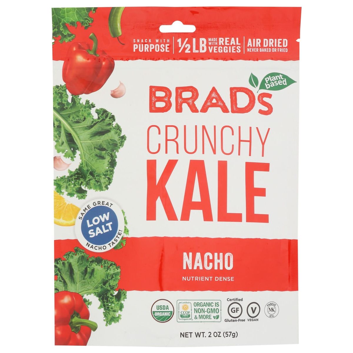 BRADS RAW: Kale Crunchy Nacho, 2 oz - #tag1# - #tag2#