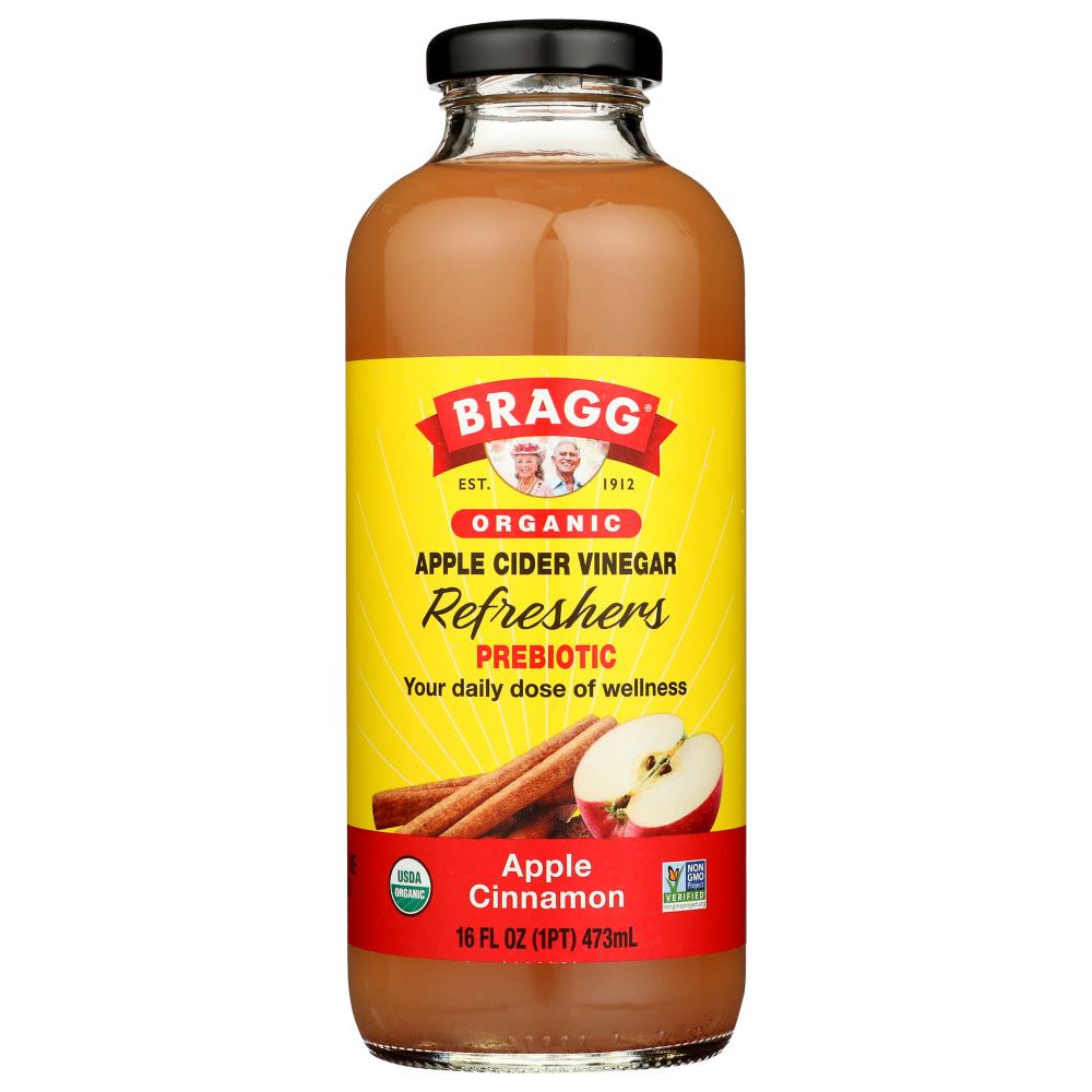 BRAGG: Organic Apple Cinnamon Apple Cider Vinegar Refreshers, 16 oz - #tag1# - #tag2#