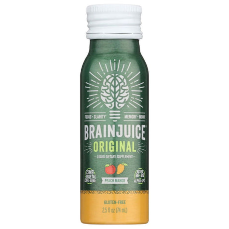 BRAINJUICE: Liquid Nutritional Supplement Energy Shot Alternative Original, 2.5 fl oz - Sunshine Co Op. - #tag1# - #tag2# - #tag3# - #tag4#