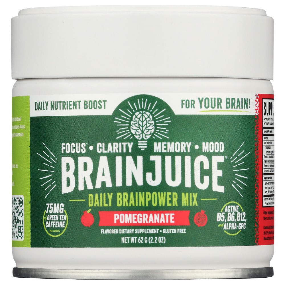 BRAINJUICE: Organic Pomegranate Powder 15 Serving, 2.2 oz - #tag1# - #tag2#