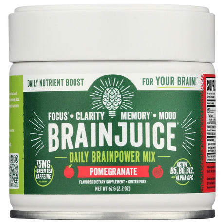 BRAINJUICE: Organic Pomegranate Powder 15 Serving, 2.2 oz - #tag1# - #tag2#