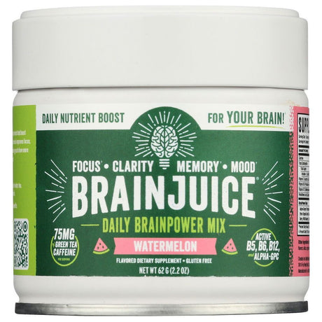 BRAINJUICE: Original Watermelon Powder 15 Serving, 2.2 oz - Sunshine Co Op. - #tag1# - #tag2# - #tag3# - #tag4#