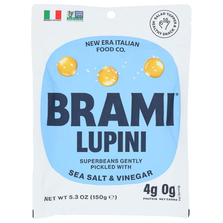 BRAMI LUPINI SNACK: Sea Salt and Vinegar Lupini Beans, 5.3 oz - Sunshine Co Op. - #tag1# - #tag2# - #tag3# - #tag4#
