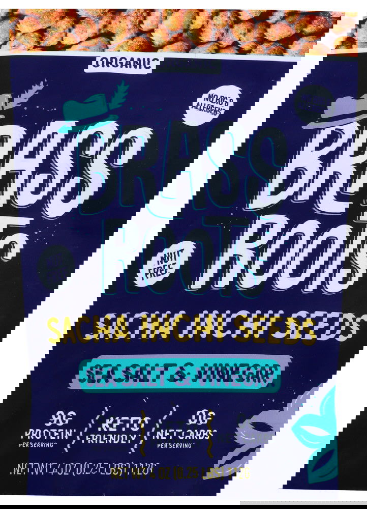 BRASS ROOTS: Sacha Inchi Seeds Sea Salt Vinegar, 4 oz - #tag1# - #tag2#