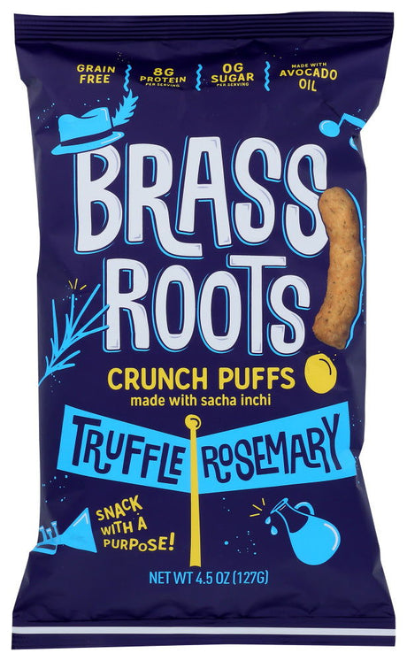 BRASS ROOTS: Truffle Rosemary Crunch Puffs, 4.5 oz - #tag1# - #tag2#
