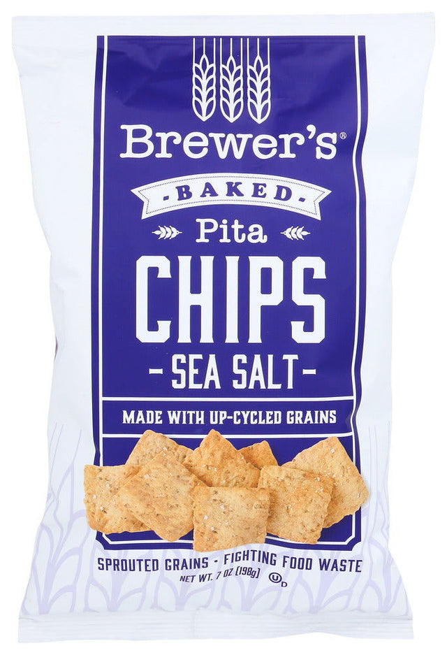 BREWERS CRACKERS: Sea Salt Pita Chips, 7 oz - #tag1# - #tag2#