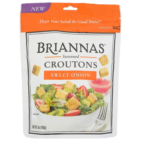 BRIANNAS: Croutons Sweet Onion, 5 OZ - #tag1# - #tag2#