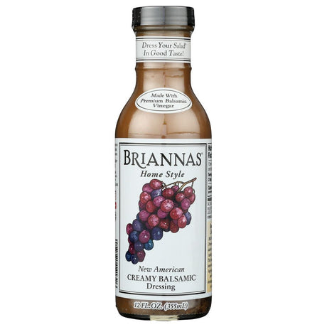 BRIANNAS: New American Creamy Balsamic Vinaigrette Dressing, 12 oz - #tag1# - #tag2#
