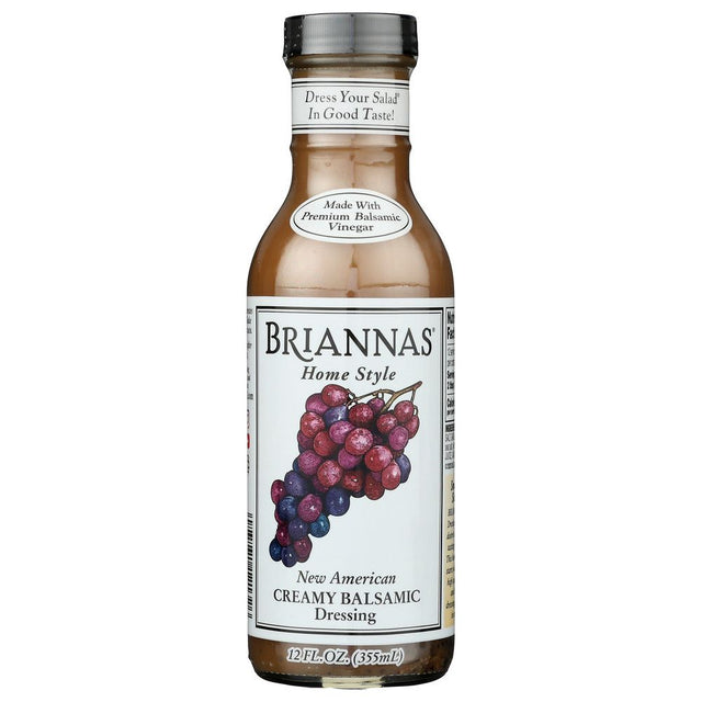 BRIANNAS: New American Creamy Balsamic Vinaigrette Dressing, 12 oz - #tag1# - #tag2#