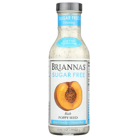 BRIANNAS: Sugar Free Rich Poppy Seed Dressing, 12 oz - #tag1# - #tag2#