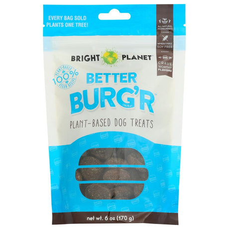 BRIGHT PLANET: Better Burgr Plant Based Dog Treats, 6 oz - #tag1# - #tag2#