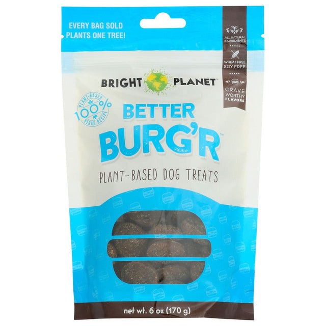 BRIGHT PLANET: Better Burgr Plant Based Dog Treats, 6 oz - #tag1# - #tag2#