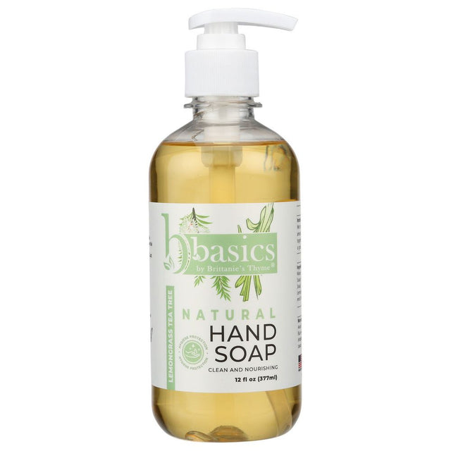 BRITTANIES THYME: Lemongrass Tea Tree Natural Hand Soap, 12 oz - #tag1# - #tag2#