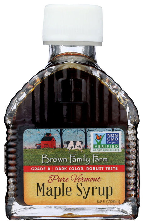 BROWN FAMILY FARM: Syrup Maple Cbn Gls Grd A, 8.45 oz - #tag1# - #tag2#