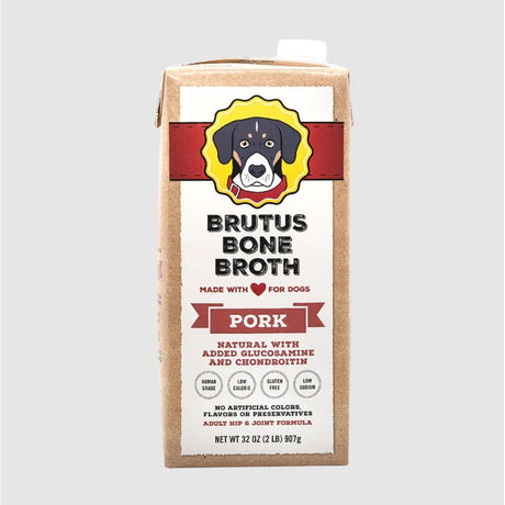 BRUTUS BROTH: Pork Bone Broth For Dogs, 32 oz - #tag1# - #tag2#