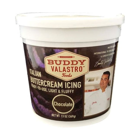 BUDDY VALASTRO: Chocolate Italian Buttercream Icing, 13 oz - #tag1# - #tag2#