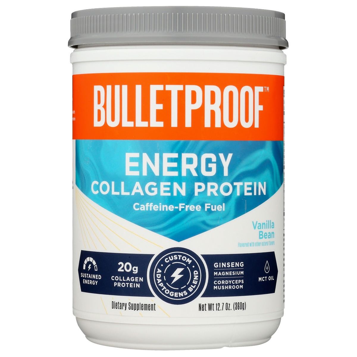 BULLETPROOF: Energy Collagen Protein Vanilla Bean, 12.7 oz - #tag1# - #tag2#