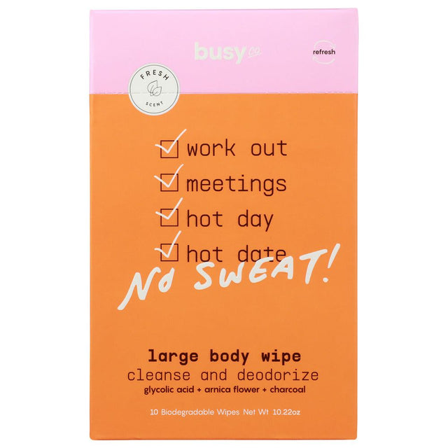 BUSY CO: Wipes Body XL, 10 pc - #tag1# - #tag2#