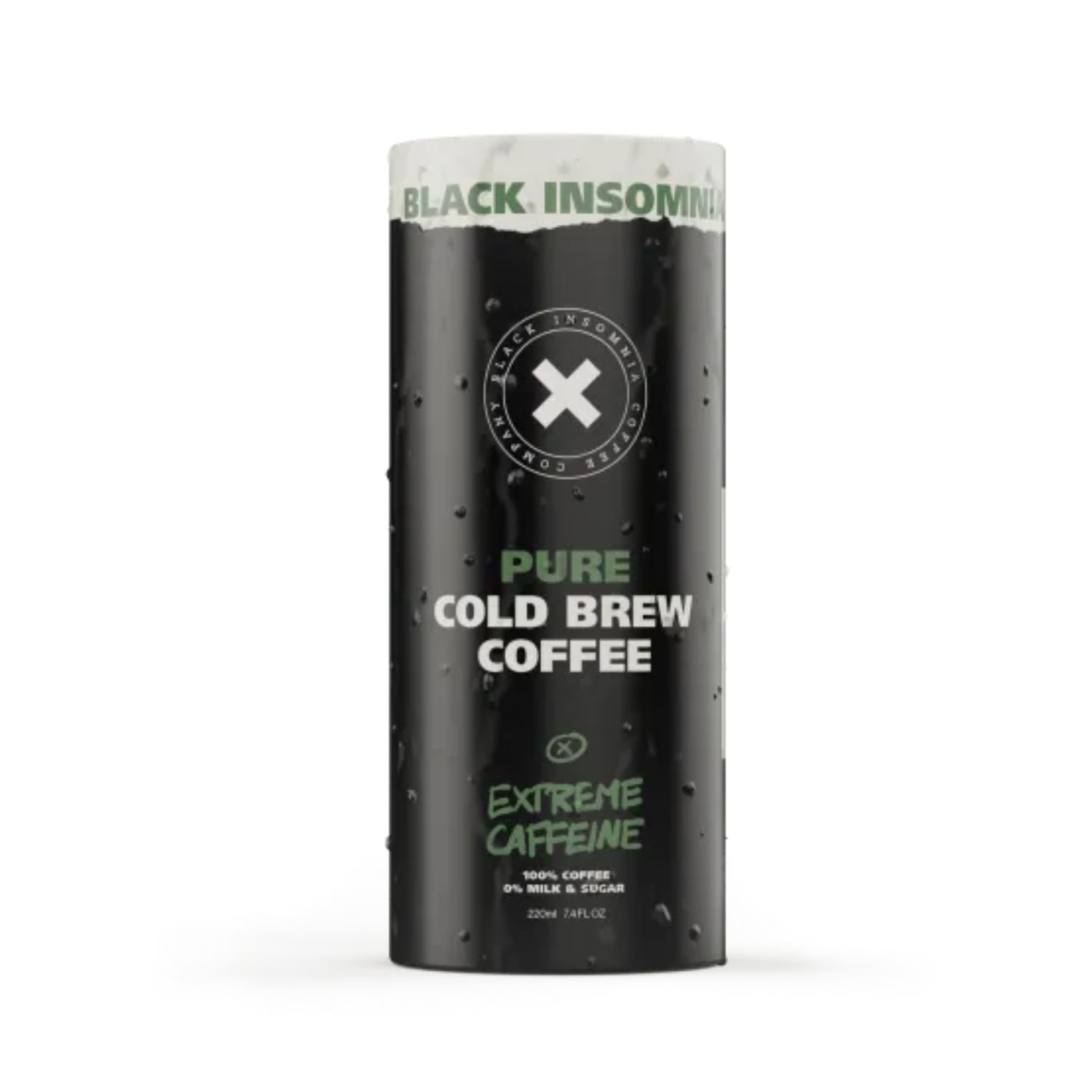 Black Insomnia Coffee Extreme Caffeine Ready To Drink Pure Cold Brew - 7.4 Fl Oz - #tag1# - #tag2#