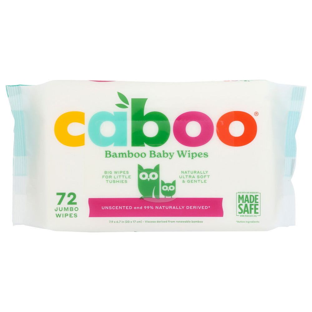 CABOO: Bamboo Baby Wipes, 72 pk - Sunshine Co Op. - #tag1# - #tag2# - #tag3# - #tag4#