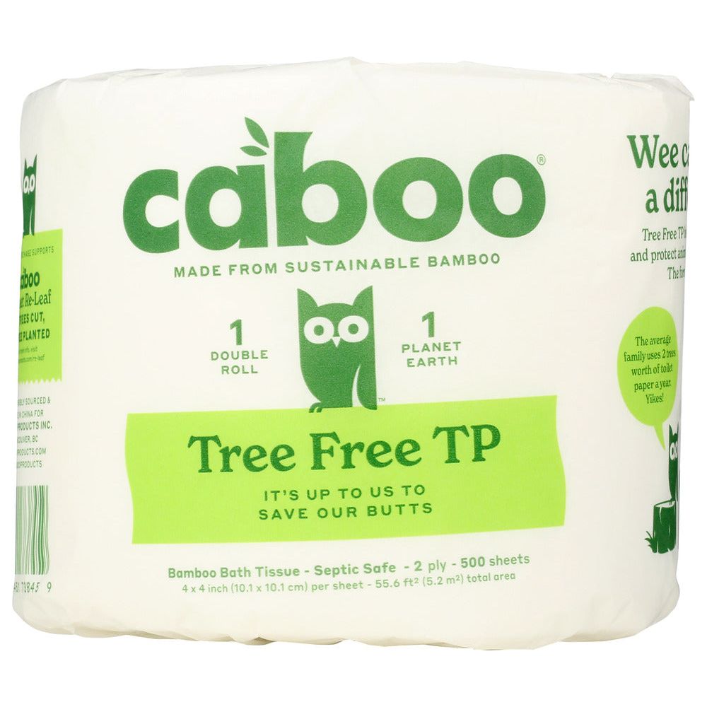CABOO: Tree Free Bath Tissue Single Roll, 1 ea - #tag1# - #tag2#