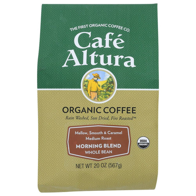 CAFE ALTURA: Organic Morning Blend Whole Bean Coffee, 1.25 lb - #tag1# - #tag2#