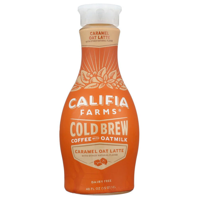 CALIFIA: Cold Brew Caramel Oat Latte, 48 oz - #tag1# - #tag2#