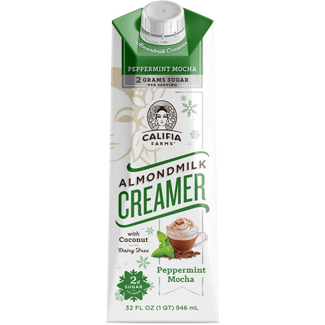 CALIFIA: Peppermint Mocha Almond Milk Coffee Creamer, 32 fo - #tag1# - #tag2#