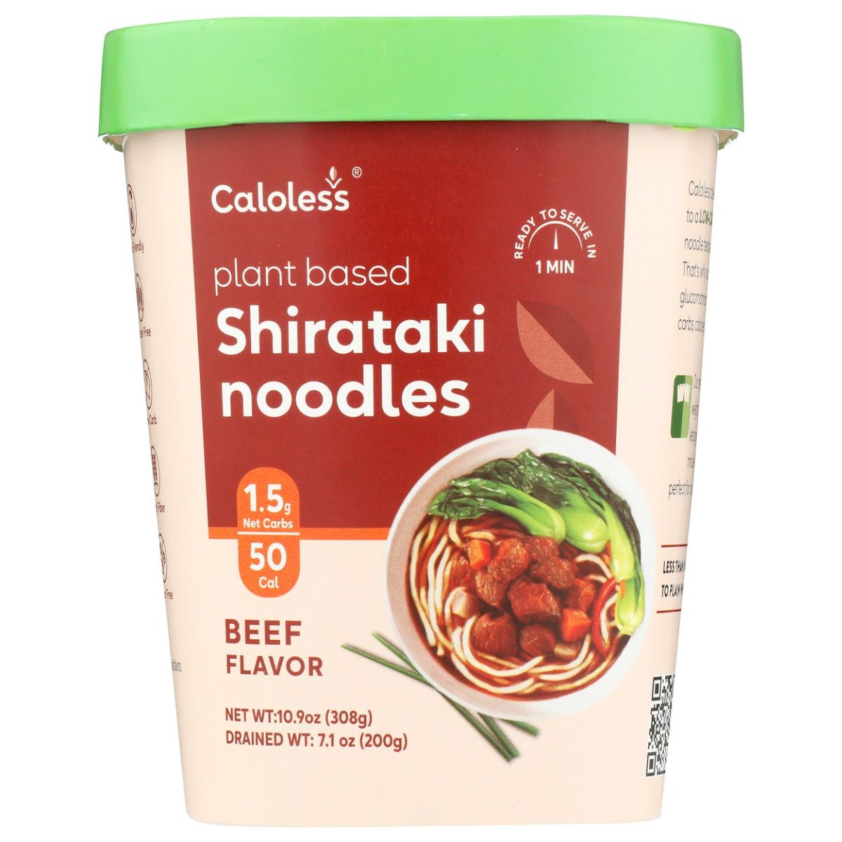 CALOLESS: Shirataki Cup Noodles Beef Flavor, 10.9 oz - #tag1# - #tag2#