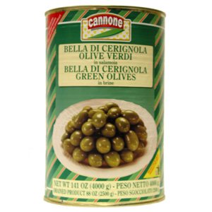 CANNONE: Olives Cerignola Grn, 5.5 lb - #tag1# - #tag2#