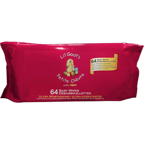 CANUS: Moisturizing Baby Wipes with Fresh Goat's Milk, 64 pc - #tag1# - #tag2#