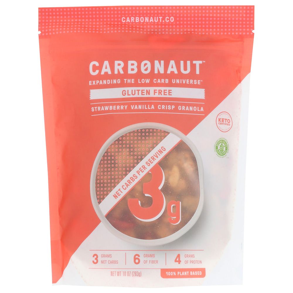 CARBONAUT: Crisp Granola Strawberry Vanilla, 10 OZ - #tag1# - #tag2#