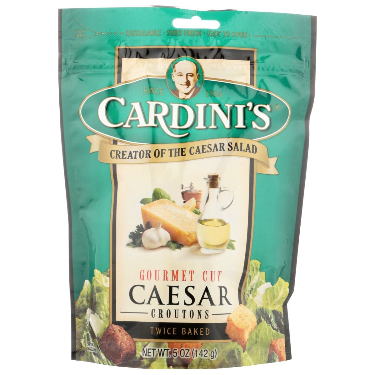 CARDINI: Gourmet Cut Caesar Garlic Croutons, 5 oz - #tag1# - #tag2#