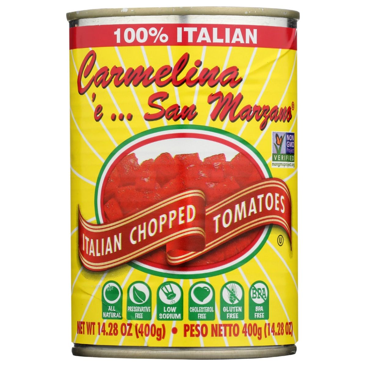 CARMELINA E SAN MARZANO: Tomato Italian Chopped Puree, 14.28 oz - #tag1# - #tag2#