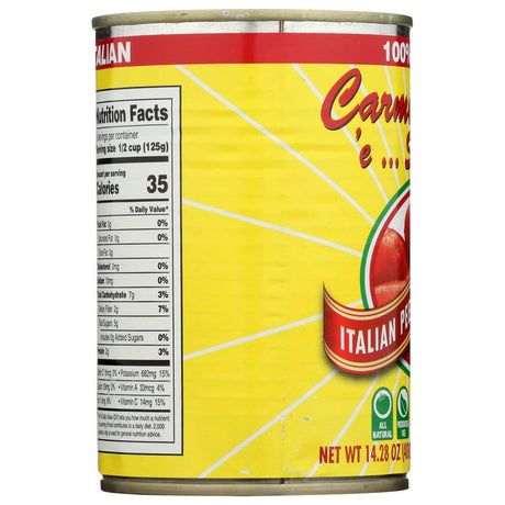 CARMELINA E SAN MARZANO: Tomato Italian Whole Puree, 14.28 oz - Sunshine Co Op. - #tag1# - #tag2# - #tag3# - #tag4#