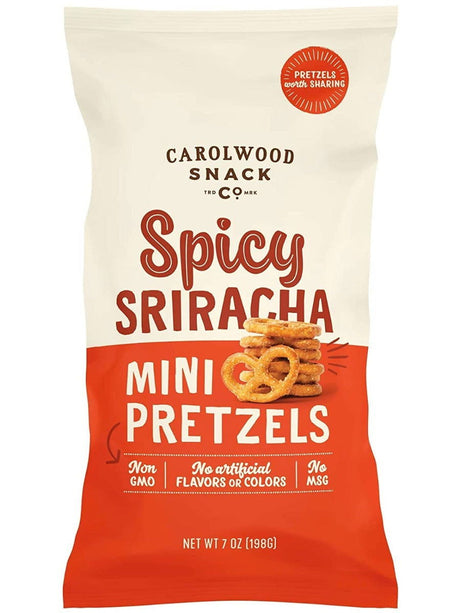 CAROLWOOD SNACK: Spicy Sriracha Pretzel, 7 oz - #tag1# - #tag2#