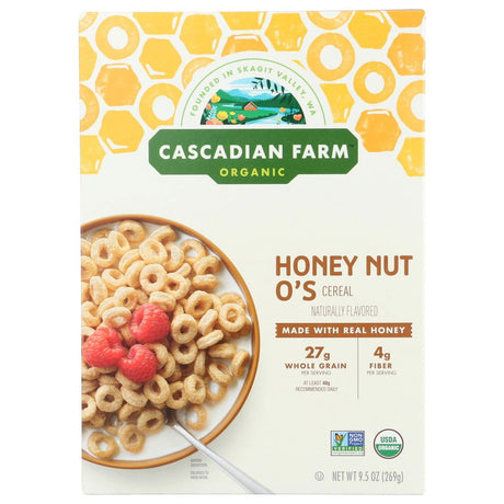 CASCADIAN FARM: Honey Nut Os Cereal, 9.5 oz - Sunshine Co Op. - #tag1# - #tag2# - #tag3# - #tag4#