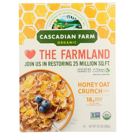 CASCADIAN FARM: Honey Oat Crunch Cereal, 13.5 oz - Sunshine Co Op. - #tag1# - #tag2# - #tag3# - #tag4#