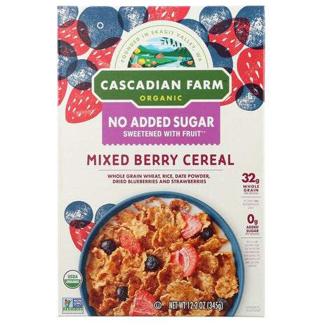 CASCADIAN FARM: Mixed Berry Cereal No Added Sugar, 12.2 oz - #tag1# - #tag2#