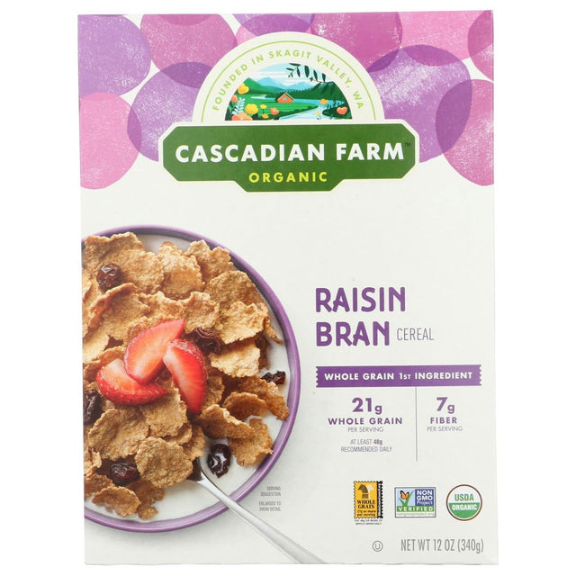CASCADIAN FARM: Raisin Bran Cereal, 12 oz - Sunshine Co Op. - #tag1# - #tag2# - #tag3# - #tag4#