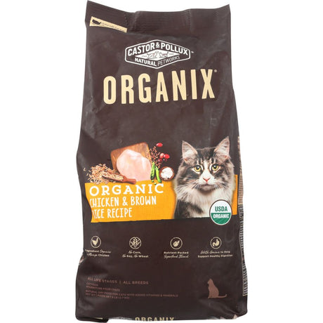 CASTOR & POLLUX: Cat Food Dry Organic Chicken Brown Rice, 6 lb - #tag1# - #tag2#