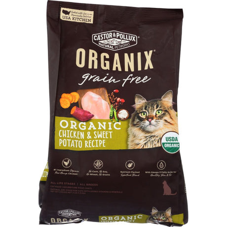 CASTOR & POLLUX: Cat Food Dry Organic Grain Free Chicken Sweet Potato, 3 lb - #tag1# - #tag2#